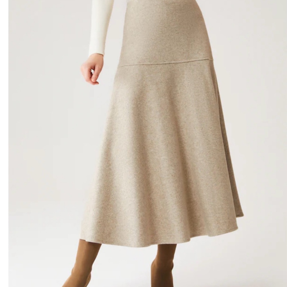 OGL Classic Tan A-Line Skirt